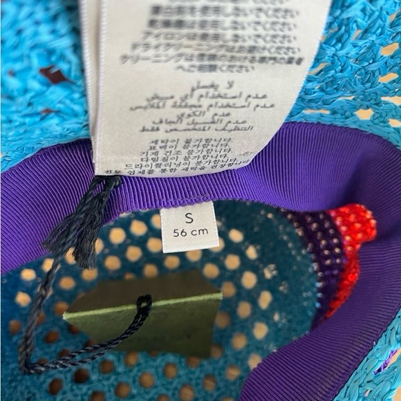 Gucci GG Appliqué Crochet Straw Bucket Hat - Picture 7 of 7